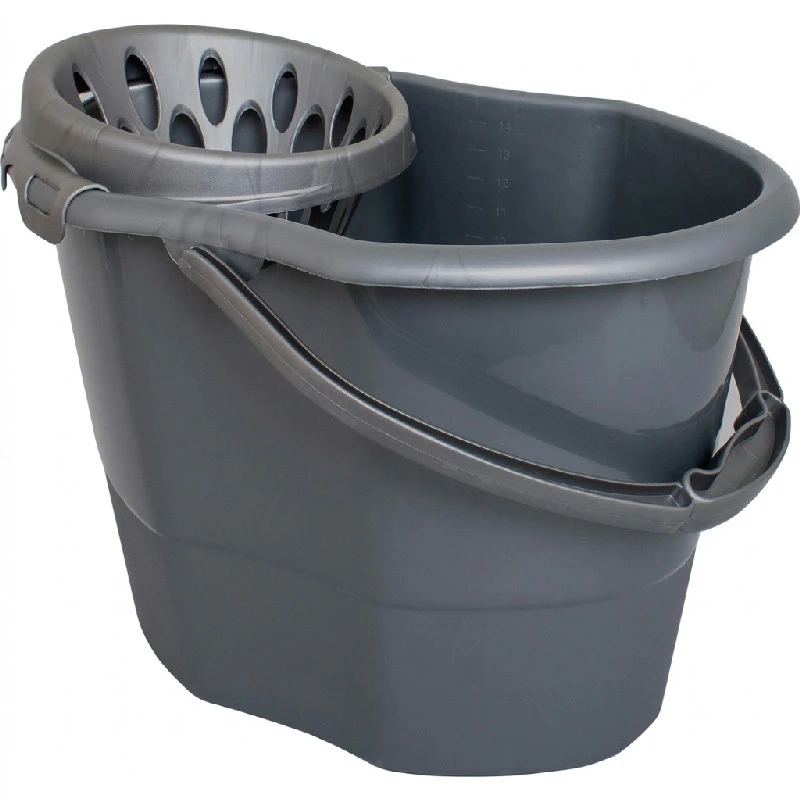 Moppebøtte med vrider | Resirkulert plast | CC Hansen 5424AG by CC Hansen color Svart