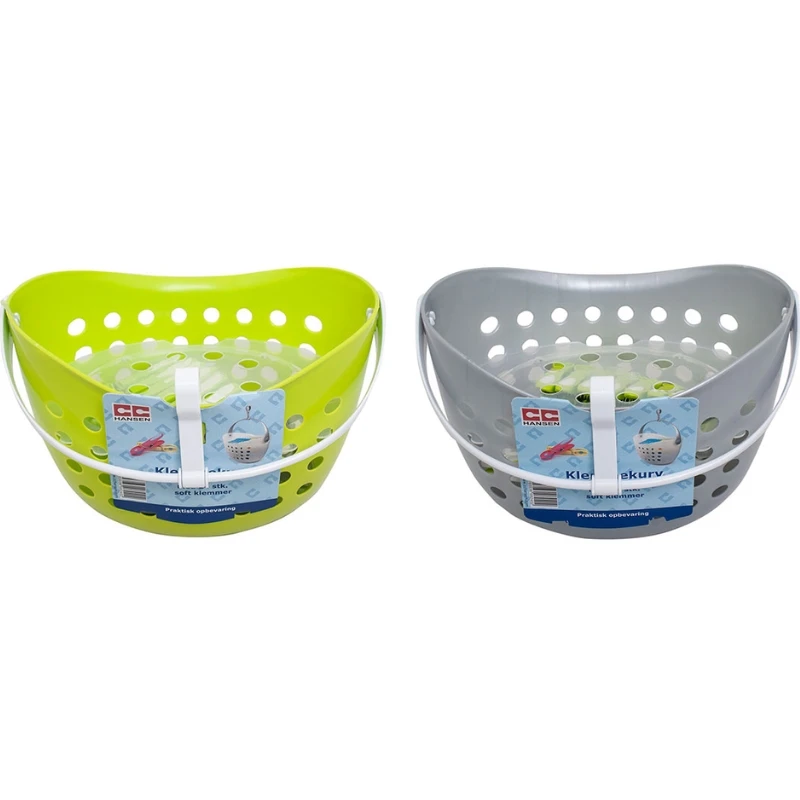 Klesklypekurv med 24 stk. plastklyper | CC Hansen 824AG by CC Hansen color Svart