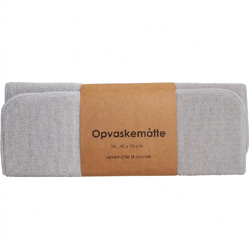 Oppvaskmatte i mikrofiber 40x45 cm – Grå 4001AG by Diverse color Assorterad