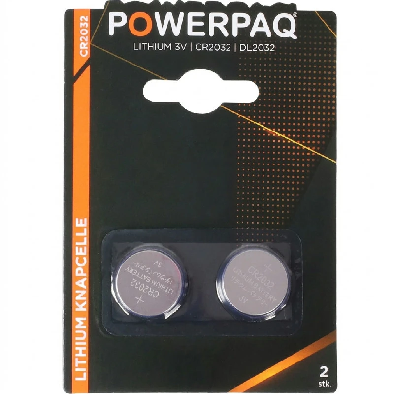 Batterier Lithium CR2032 2 stk. | PowerPaq 12937AG by PowerPaq color Silver