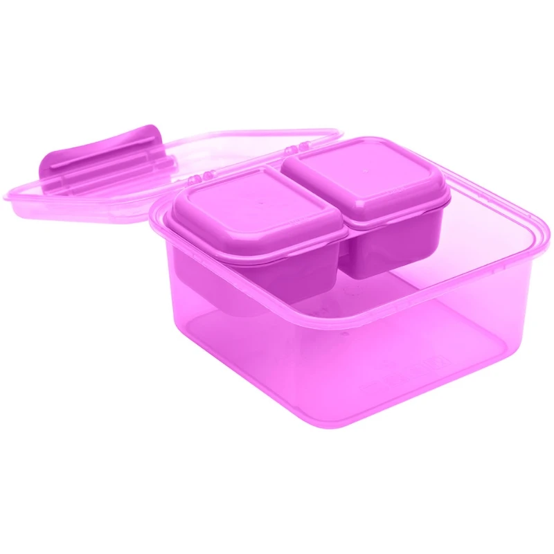 Matboks med 2 snackbokser 1,15 l 14702AG by SMASH color Assorterad