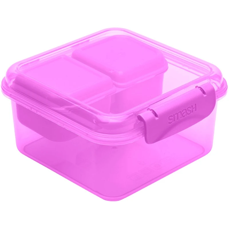 Matboks med 2 snackbokser 1,15 l 14702AG by SMASH color Assorterad