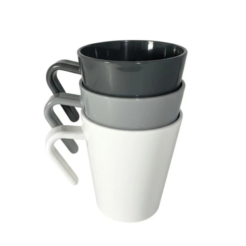 Kaffekrus Stabelbart 30 cl Mørkegrå PP-plast BPA-fri 8538-DARK GREY by GraMonty color Svart