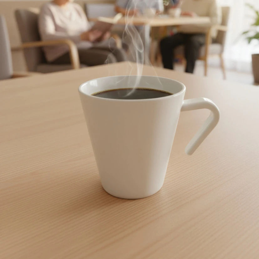 Kaffekrus Stabelbart 30 cl Hvit PP-plast BPA-fri 8538-WHITE by GraMonty color Svart