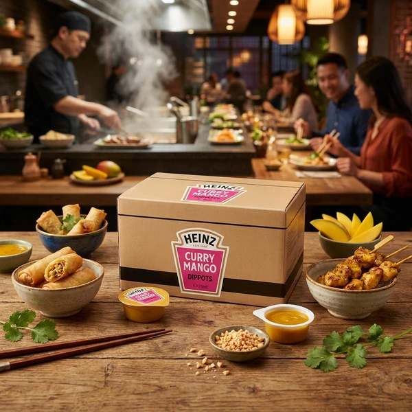 Heinz Karri/Mangosaus Dippots 100x25 G 372584 by HEINZ color Svart