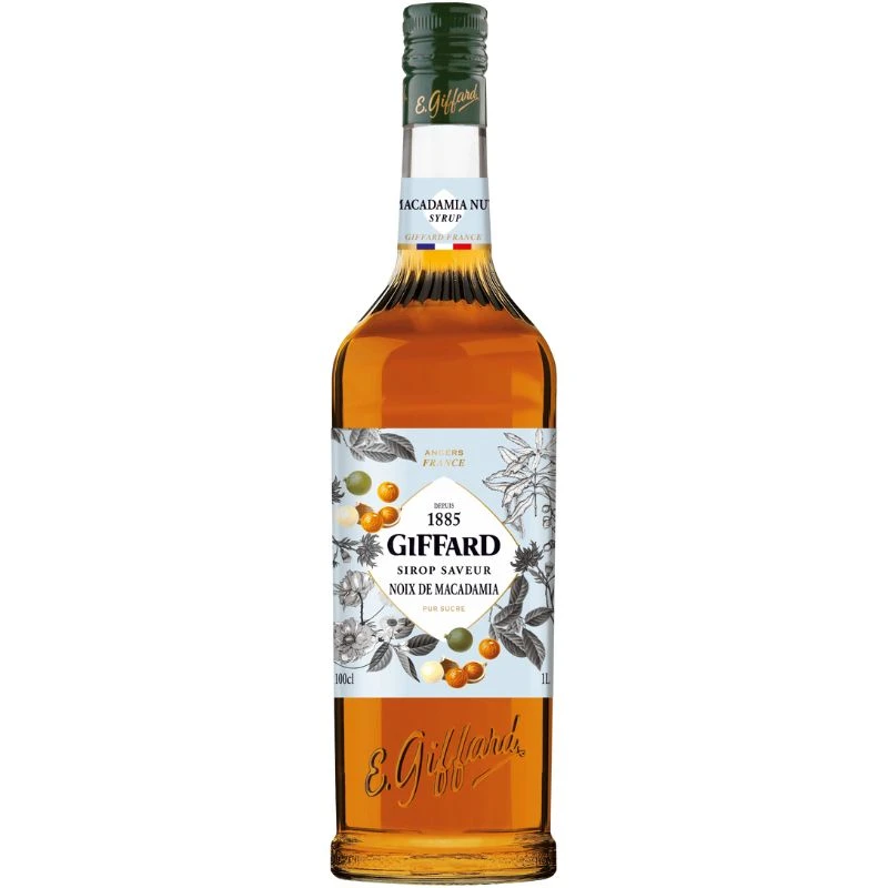 Giffard Syrup Macadamia Nut FL 100 17-1007027 by GIFFARD color Svart