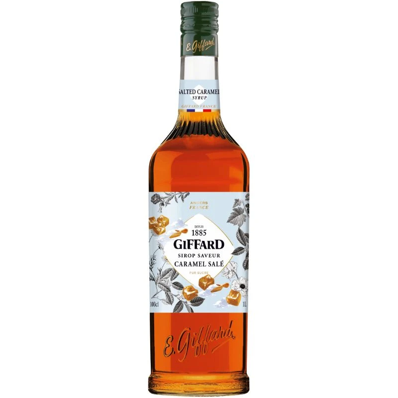 Giffard Syrup Salted Caramel FL 100 17-1008063 by GIFFARD color Svart