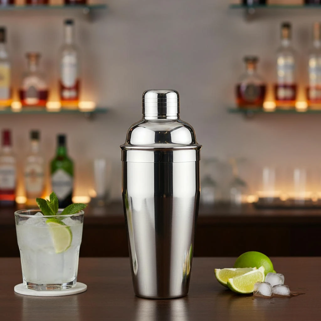 Cocktailshaker i rustfritt stål – Deluxe 3-delt BTBL3583 by Beaumont color Silver