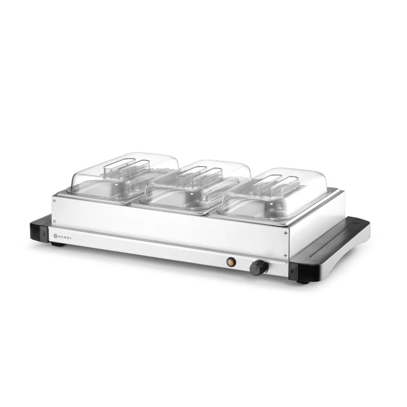 Varmeplate Hendi 40°C til 75°C - 657x381x(h)161 201749 by Hendi color Silver