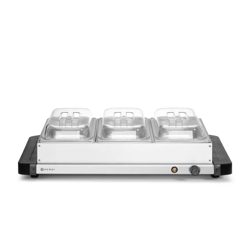 Varmeplate Hendi 40°C til 75°C - 657x381x(h)161 201749 by Hendi color Silver