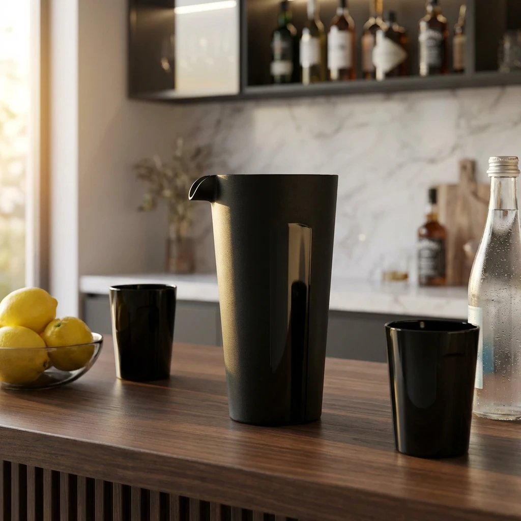 Pitcher 1 L 500103 by GLASS4EVER color Svart