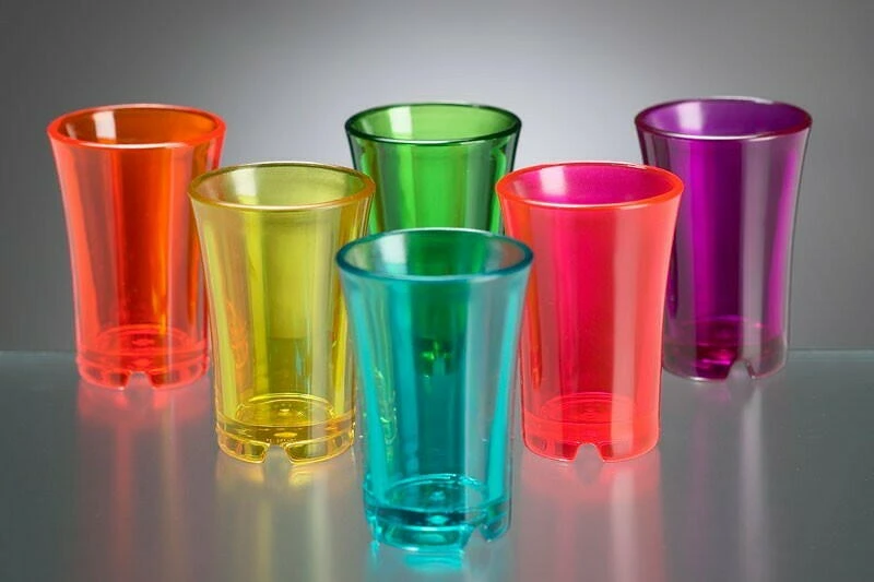 Fargede shotglass i polykarbonat 100202 by GLASS4EVER color Svart