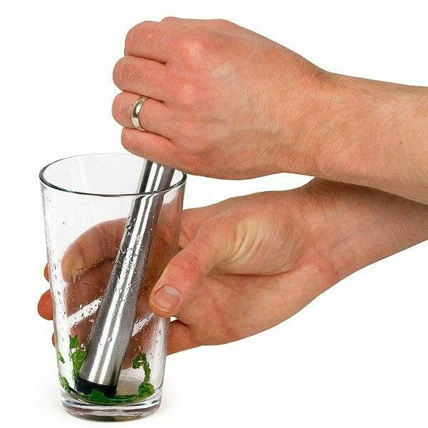 Ringgrep muddler i rustfritt stål 6247 by Drink color Svart