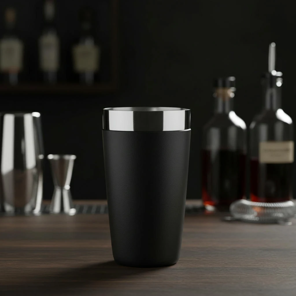 Boston Shaker bunn Sort Vinylbelagt BTBL3672 by Beaumont color Svart