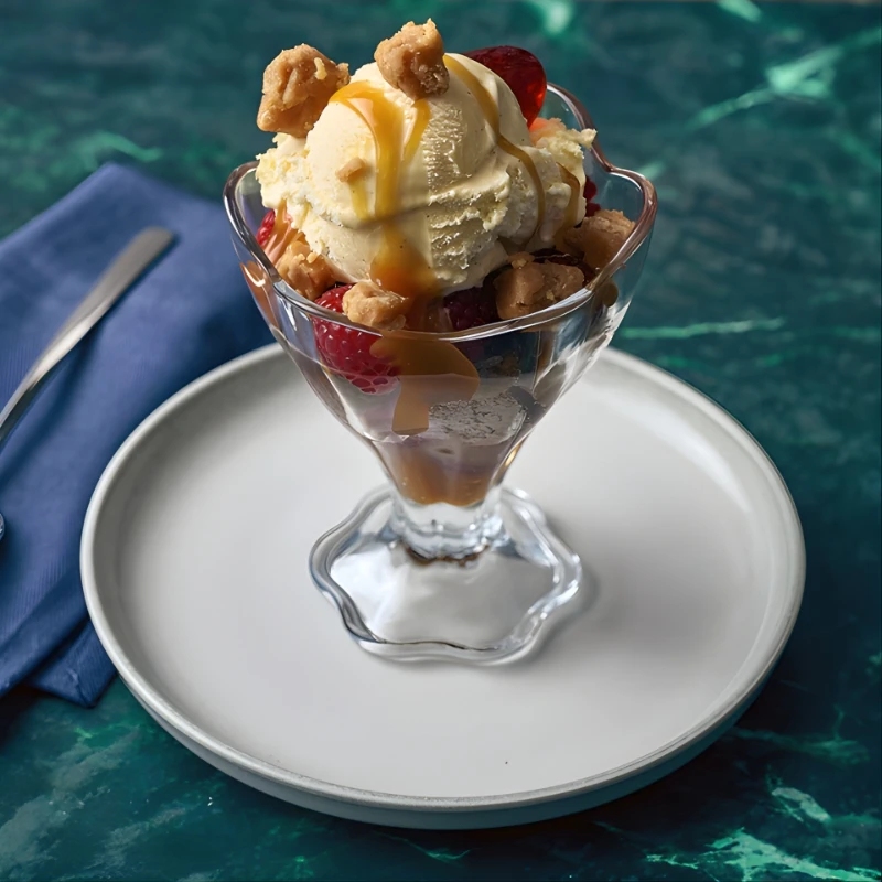 Lily dessertglass 25 cl LIL425 by Genware color Svart