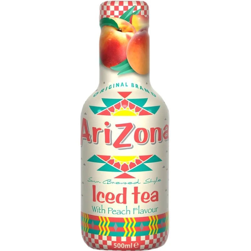 AriZona Iced Tea Peach 6x50 cl 67686 by AriZona color Svart