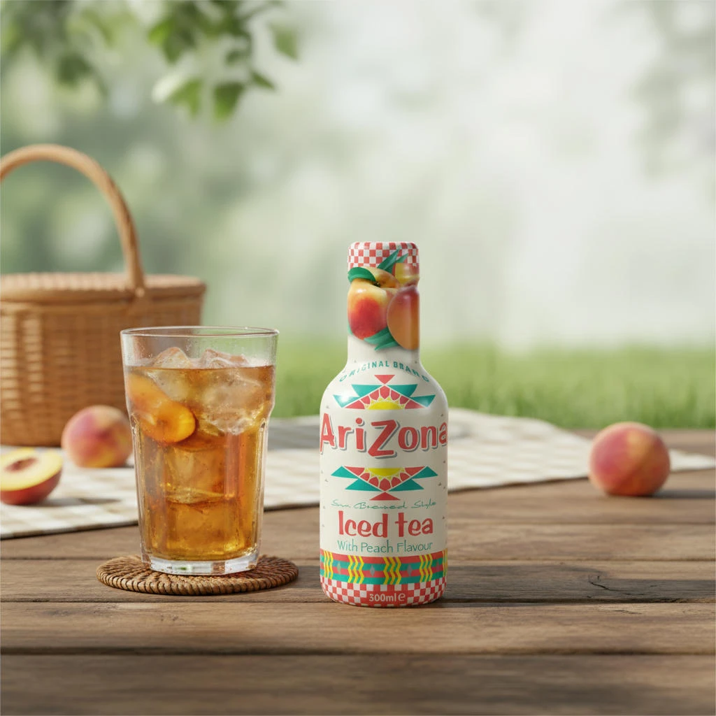 AriZona Iced Tea Peach 6x50 cl 67686 by AriZona color Svart