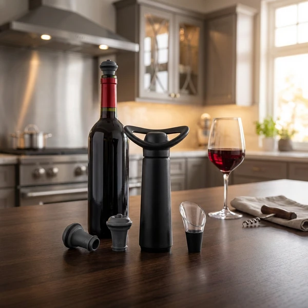 Vinv saver Conserto Gavesæt Vacuvin® 5 dele V09876606 by VACUVIN color Svart