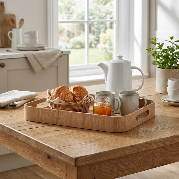 Kelnerbrett lys trefinér 35.5 x 28 cm WVT-B3528L by Genware color Trä