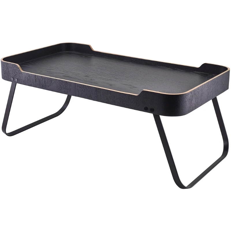 Roomservicebrett Sort Finér Tre 59 x 30 x 23cm WVT-RS5930BK by Genware color Svart