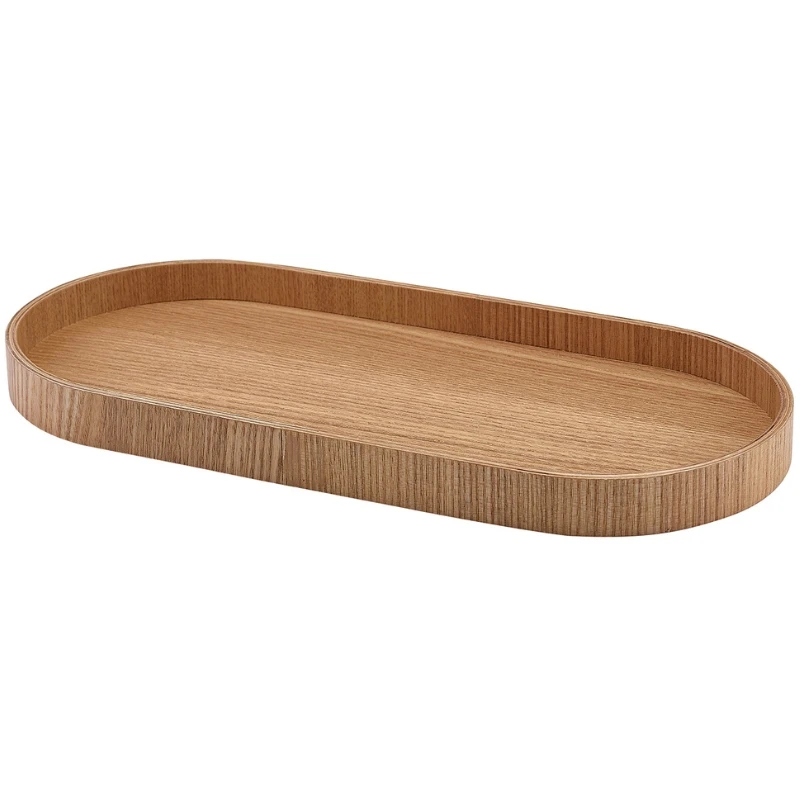 Brett Oval Lys Trefinér 35 x 16.5cm WVT-V35L by Genware color Svart