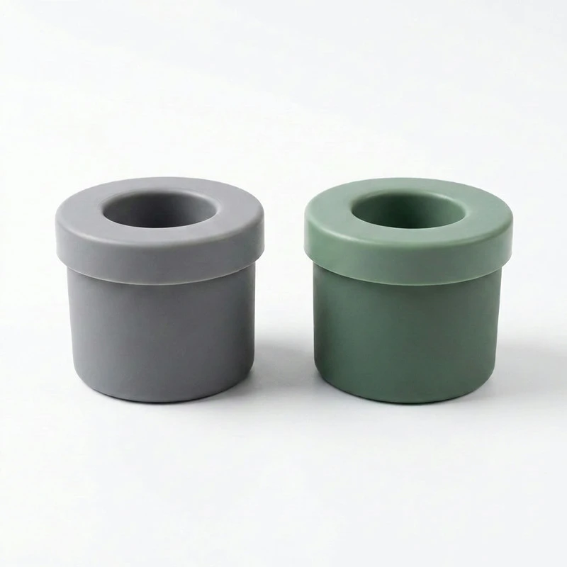 Sylinder isbitform i silikon 8,5x9x8 cm assortert 9007216  color Svart