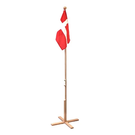 Gulvflagg i bøk Dannebrog 170 cm 4200087  color Svart