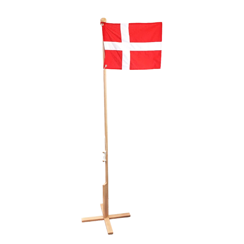 Gulvflagg i bøk Dannebrog 170 cm 4200087  color Svart
