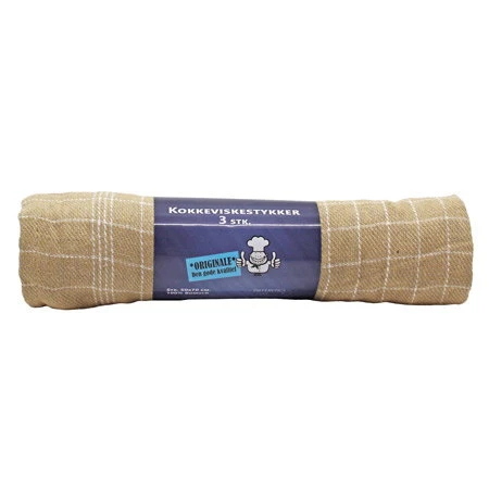 Kjøkkenhåndkle beige 3-pk. Str. 50 x 70 cm. 4020356  color Svart