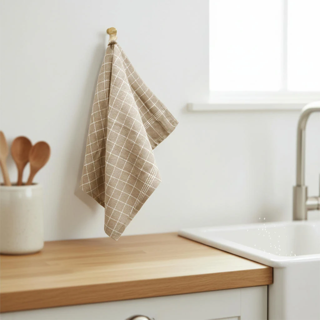 Kjøkkenhåndkle beige 3-pk. Str. 50 x 70 cm. 4020356  color Svart