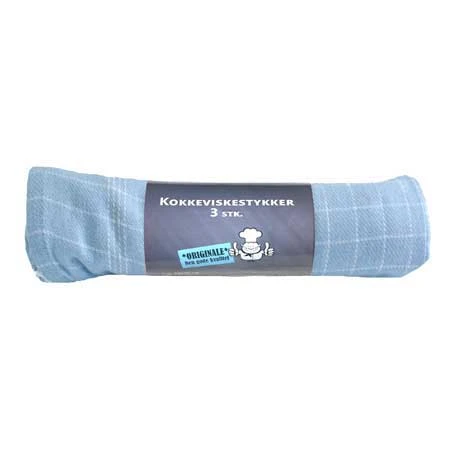 Kjøkkenhåndkle lyseblå 3-pk. 50 x 70 cm 4020379  color Svart