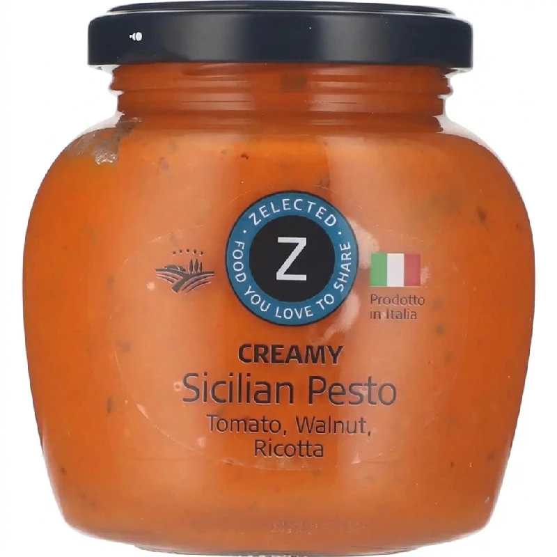 Kremet Siciliansk Pesto 190g Zelected 11443  color Svart