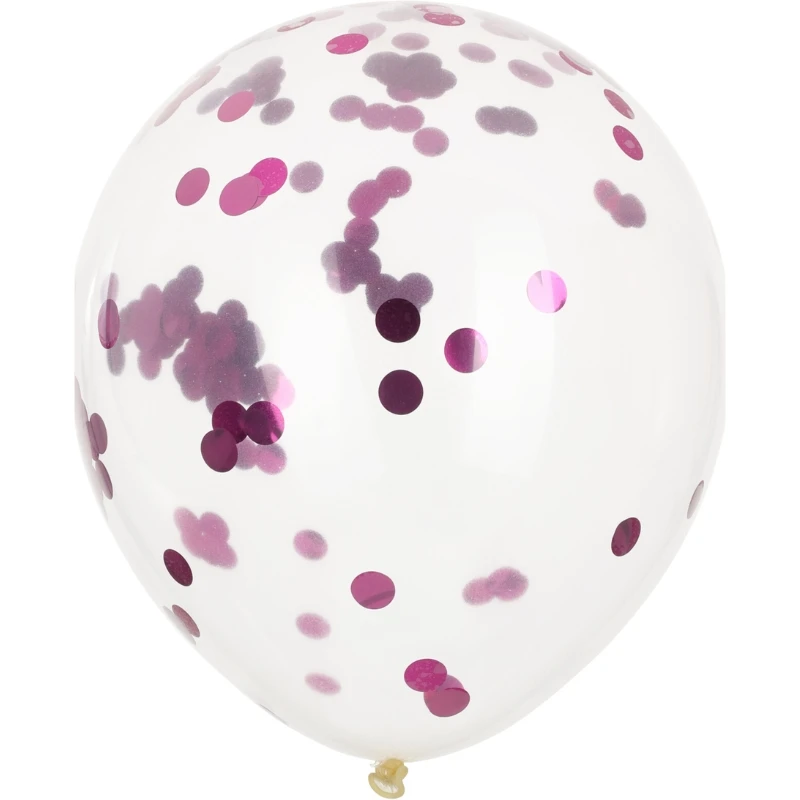Ballonger - konfetti 8 stk rosa PR2000100  color Svart