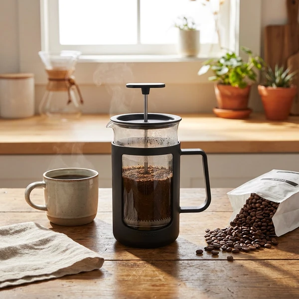 Cafe Press U i sort presskanne 600 ml - Hario CPU-4-B  color Svart