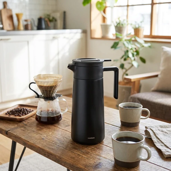 Termokanne med keramisk belegg 800ml (dobbeltvegget) - Hario CHP-800-B  color Svart