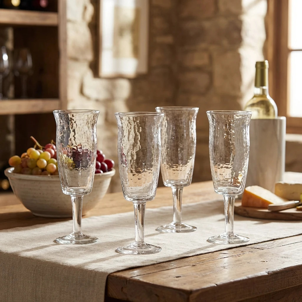 Asha Vinglass, Klar, Resirkulert Glass 4 stk 82068389  color Helder