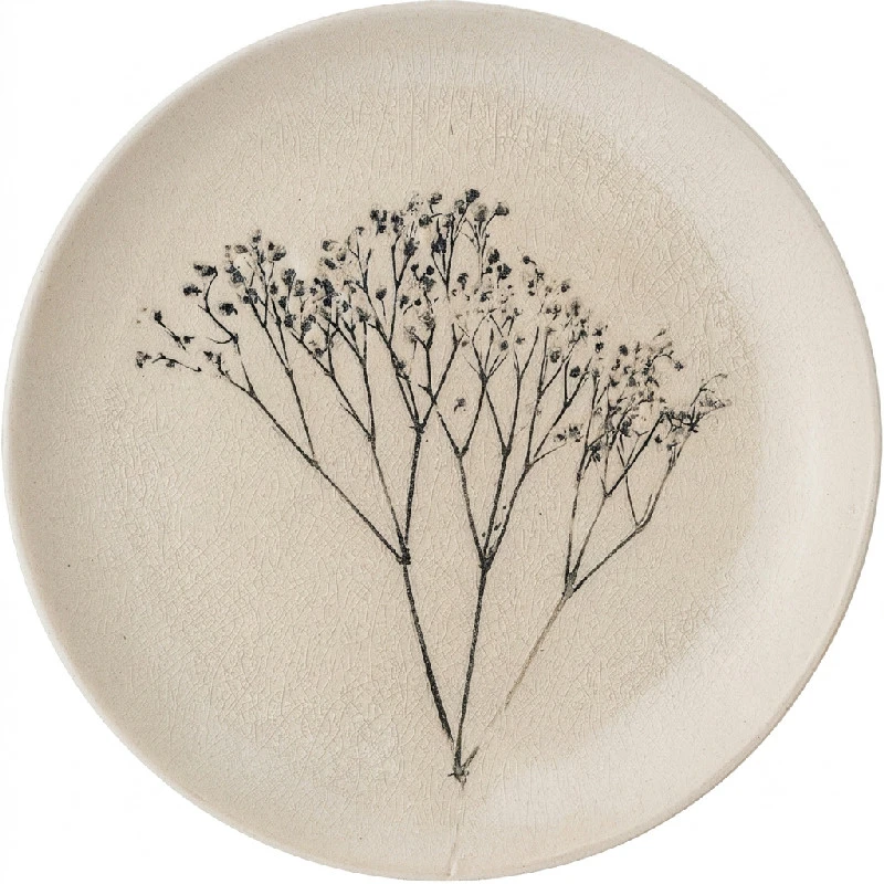 Bea Tallerken, Natur, Stentøy D21xH2 cm 82047393  color Natur - Silver