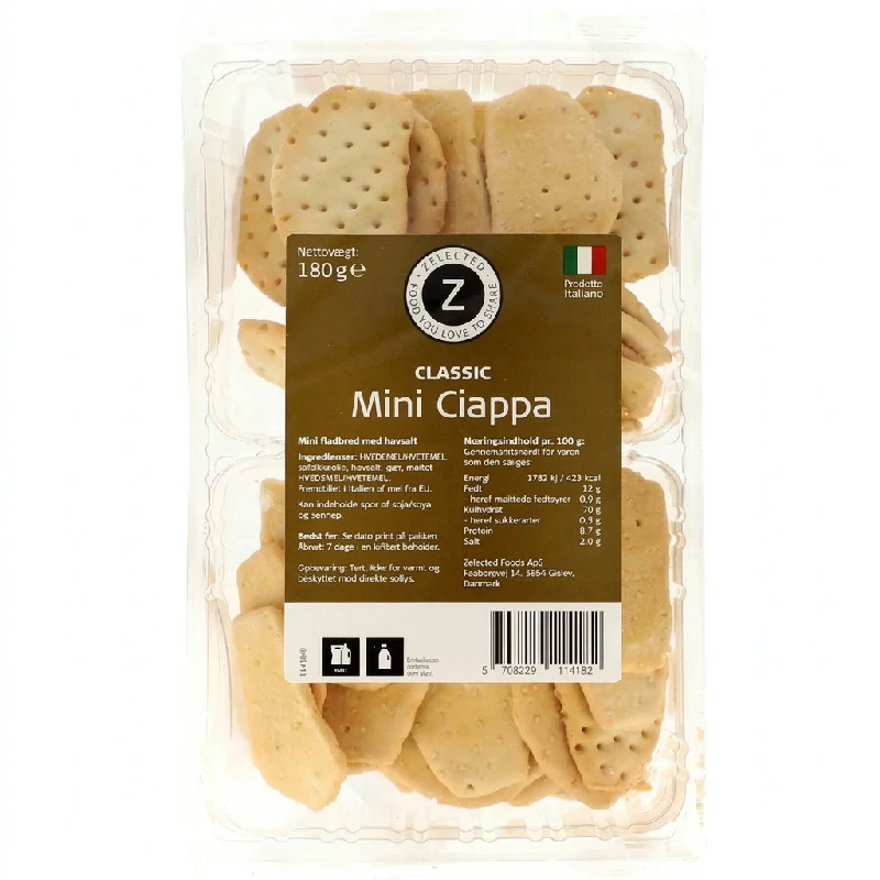 Zelected Mini Ciappa Classic Flatbrød 180g 11418  color Svart