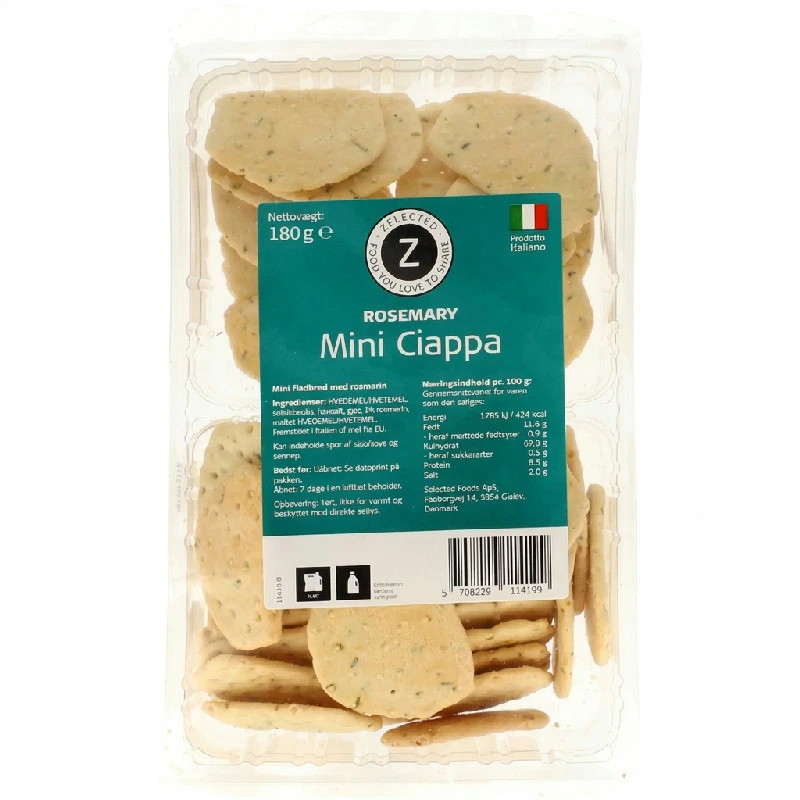 Mini Ciappa m. Rosmarin 180g Zelected 11419  color Svart
