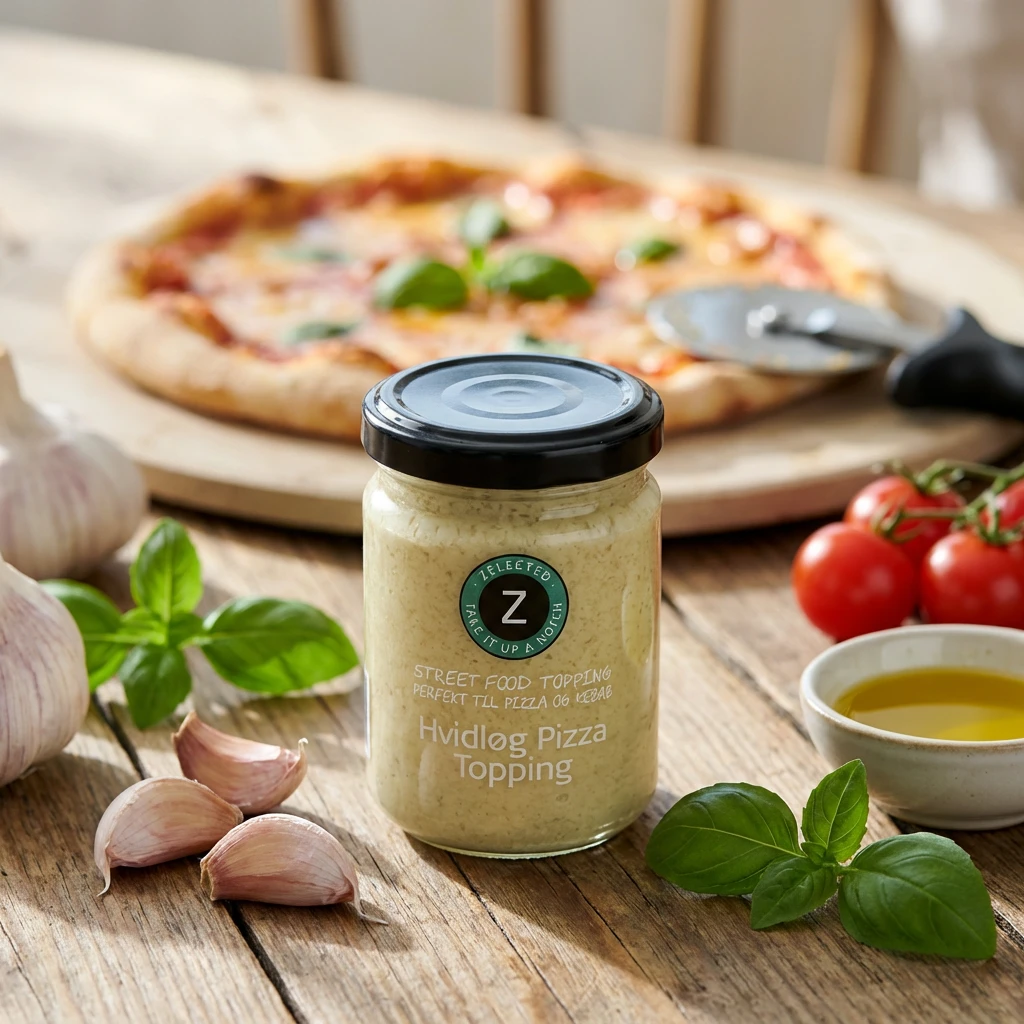 Hvitløk Pizza Topping 120G Zelected 70052  color Svart