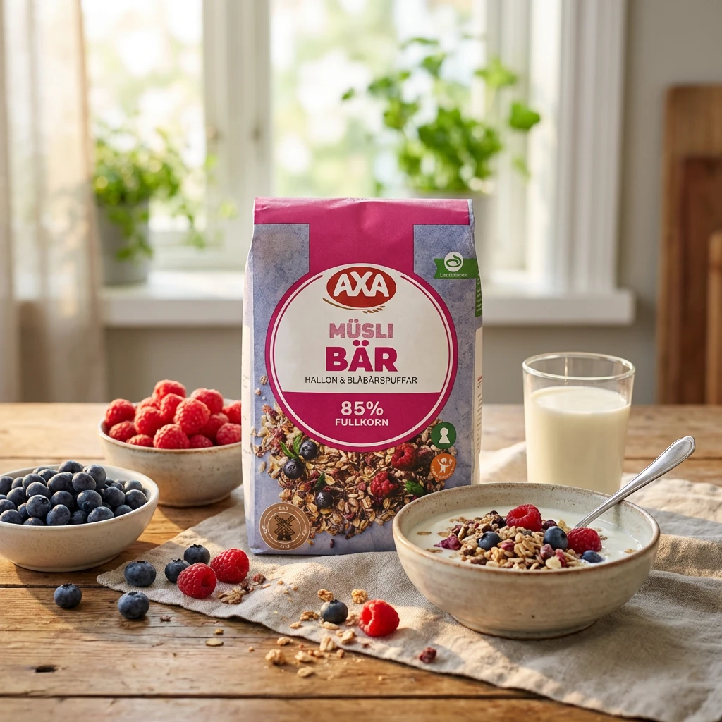 Müsli med bær 600 gram 217199  color Svart