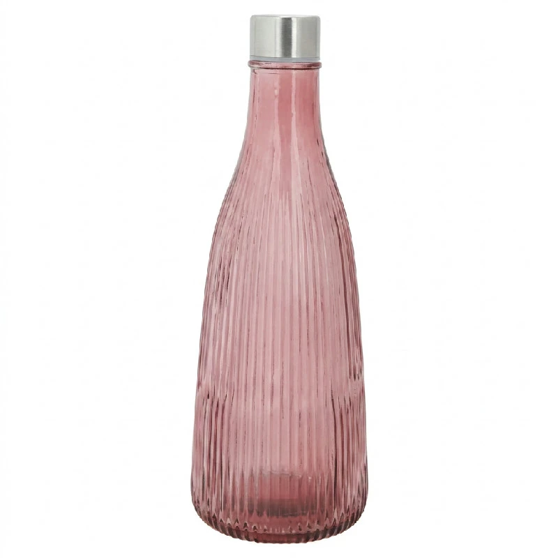 Vannflaske med lokk glass 1L Bordeaux H28cm 5415005  color Svart