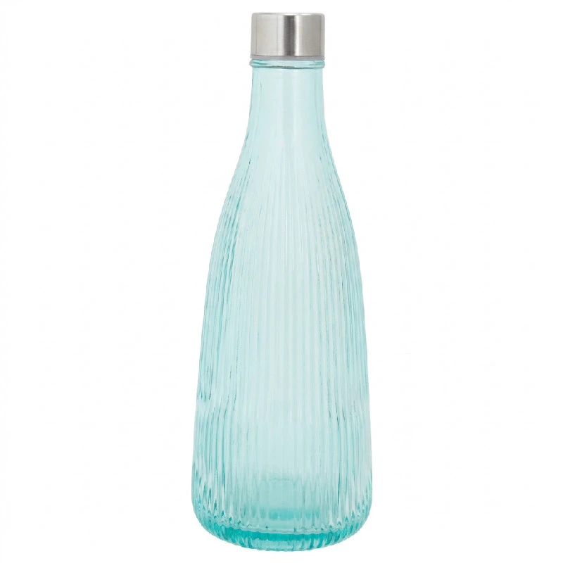Vannflaske med lokk glass 1L Turkis H28cm 5415002  color Svart