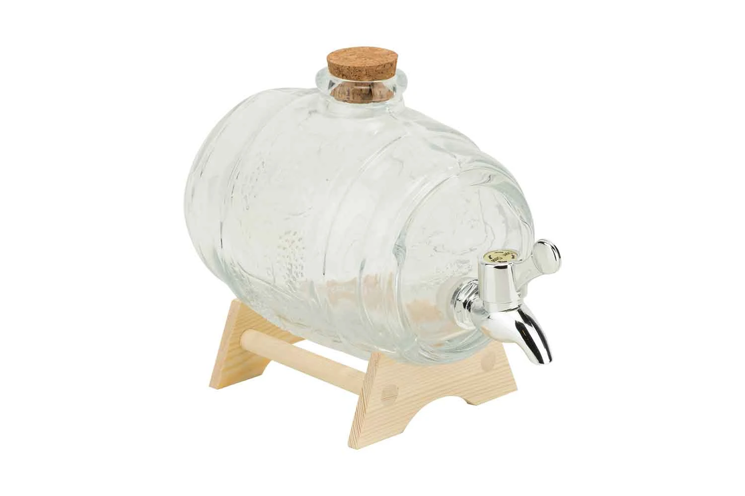 Drikkedispenser 1L med Trefot Glass 9888363 by COSY & TRENDY color Svart