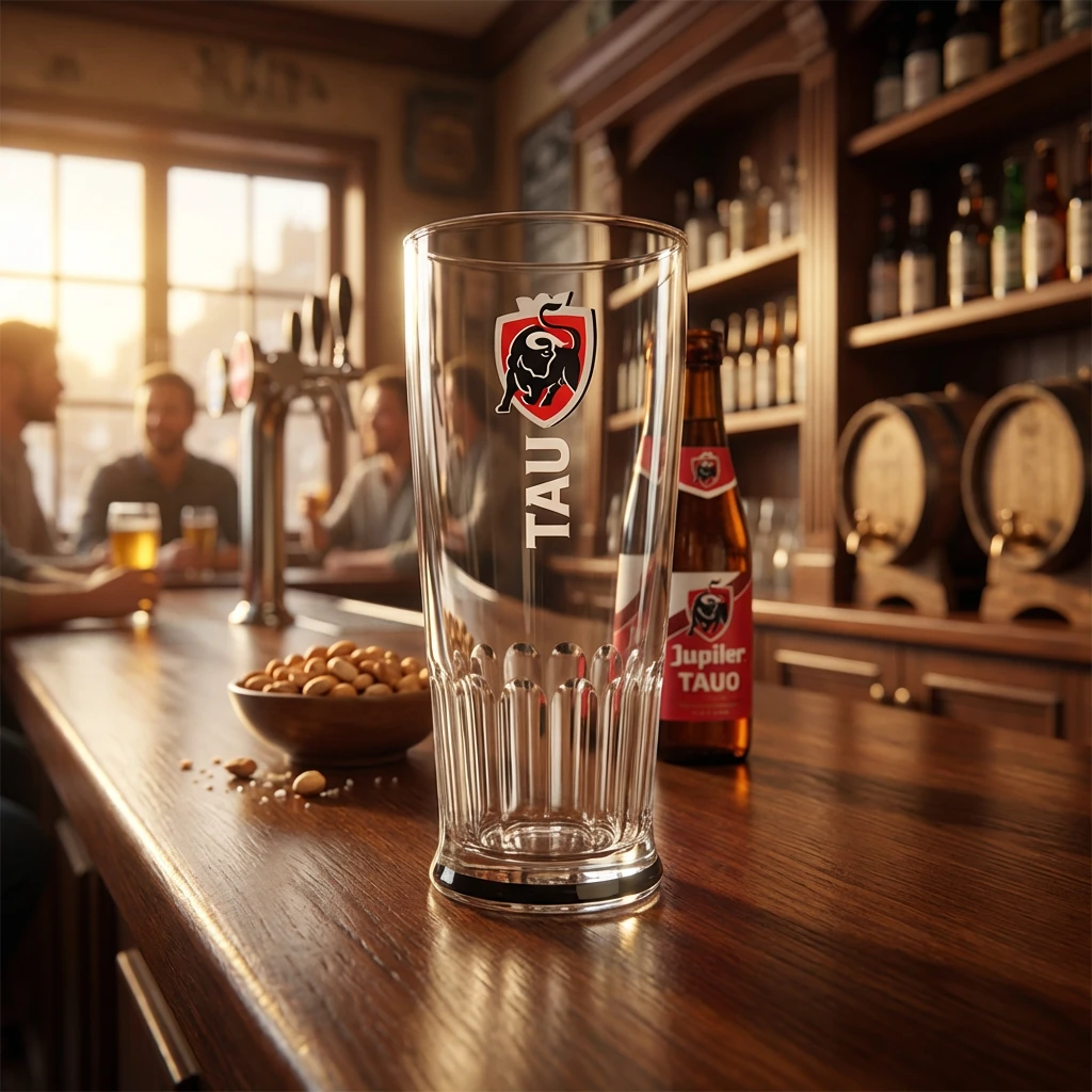 Jupiler Tauro ølglass 33 cl i gaveeske 220172 by BELGIAN BEER GLASSES color Svart