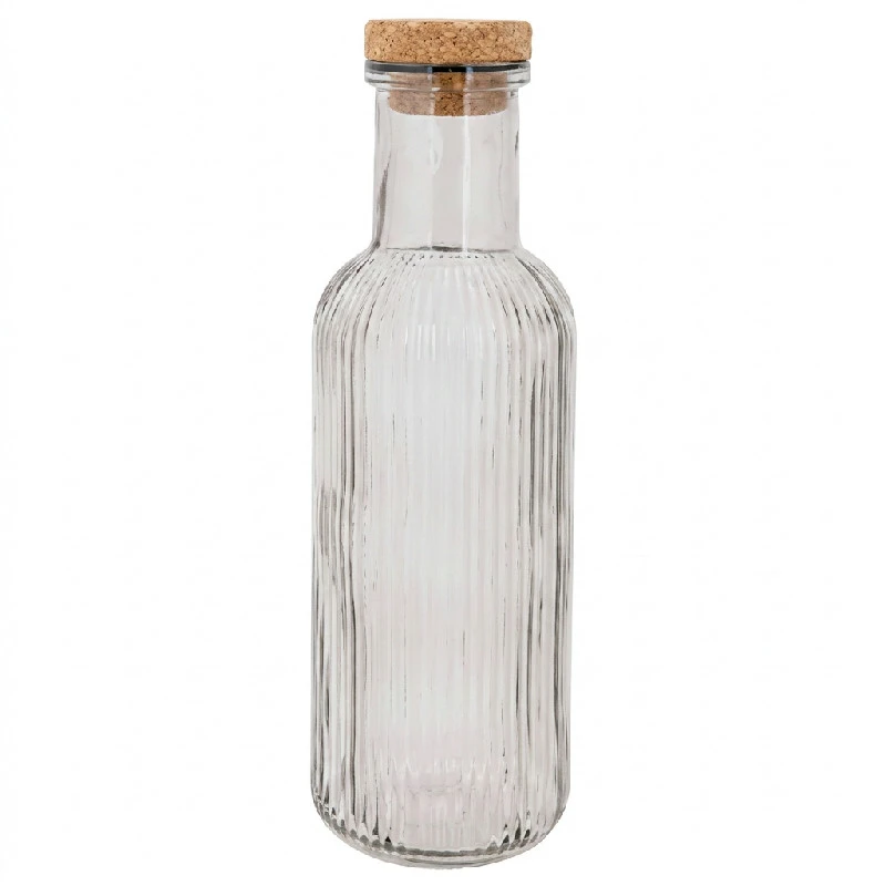 Karaffel med propp grått glass 1L 5426003 by COSY & TRENDY color Svart