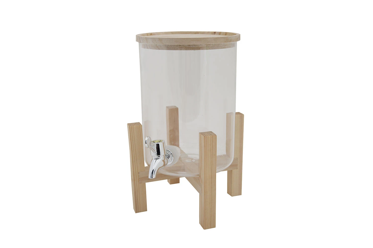 Drikkedispenser med trefot og lokk Glass 3L Ø15x32cm 1821042 by COSY & TRENDY color Svart