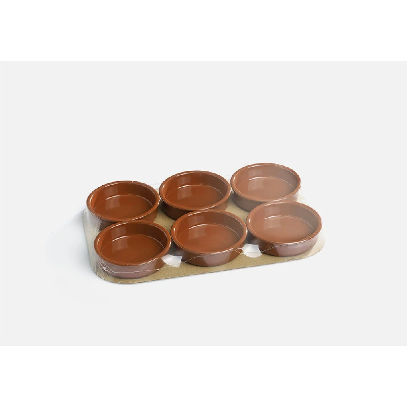 Creme Brulee Skål Brun Stentøj Ø11,5cm 6 stk 150/6 by REGAS color Svart