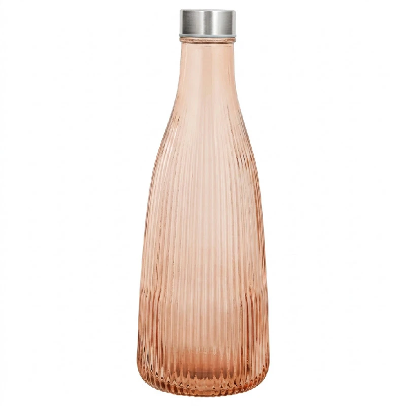 Vannflaske med Lokk Bronse Glass 1L H28cm 5415008  color Svart
