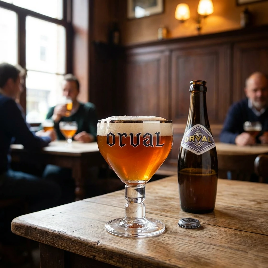 Orval Ølglass 33cl i Gaveeske 220214  color Svart